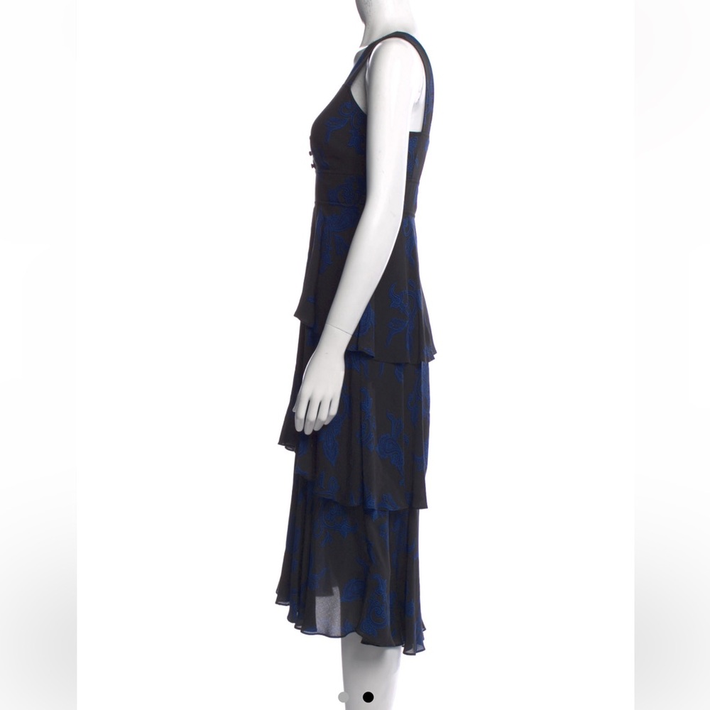 ALC Luna Silk Tiered Midi Dress - Picture 4 of 8